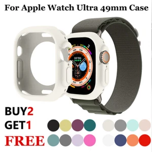 For Apple Watch Ultra2 /Ultra Case 49mm Silicone TPU Bumper Frame iWatch Case - Picture 1 of 29
