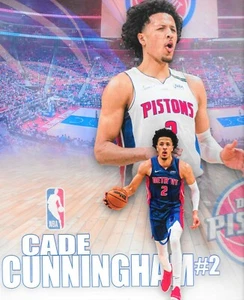 Detroit Pistons signed Autogramm Edit Foto Cade Cunningham 11x14 - Bild 1 von 1