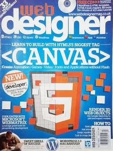 WEB DESIGNER MAGAZINE ISSUE 193 LEARN TO BUILD WITH HTML5 TAGS CANVAS ^  - Picture 1 of 1
