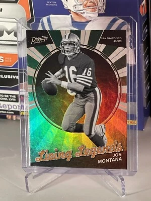 Joe Montana Living Legends Holo 2023 Prestige Card #LL-23 San Francisco 49ers - Image 1 of 2