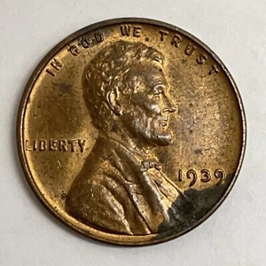 1939 Lincoln Wheat Cent - Senza marchio di zecca - NON CLASSIFICATO - Ossidazione - Foto 1 di 13