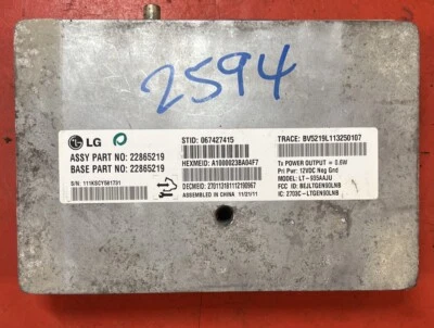 2012 BUICK LACROSSE Chassis Brain Box 22865219 Communication onstar Foto 1 de 4