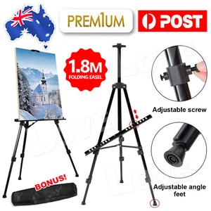 1.8M Adjustable Stand Tripod Easel Display Drawing Board Artist Sketch Painting - Picture 1 of 11