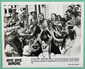 Foto firmada de Marc Kudisch 8x10 B&W adiós Birdie TV imagen musical remake 1995 - Imagen 1 de 2