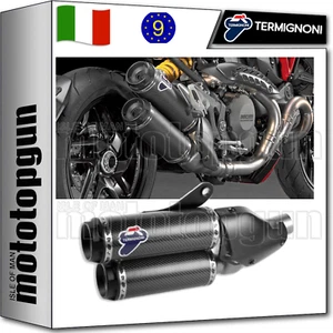 EXHAUST TERMINALS HOM D145 CARBON DUCATI MONSTER 1200 S 2016 16 - Picture 1 of 4