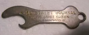 Vintage Wall Street Journal Pacific Coast Edition Turtle Bottle Opener Key Chain - Picture 1 of 4