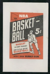 1968 Topps Basketball Test Wax Wrapper - Picture 1 of 2