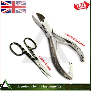 Toe Nail Clipper Shear Bone Cutter Cuticle Nail Scissors Manicure Cuticle Set  - Picture 1 of 3