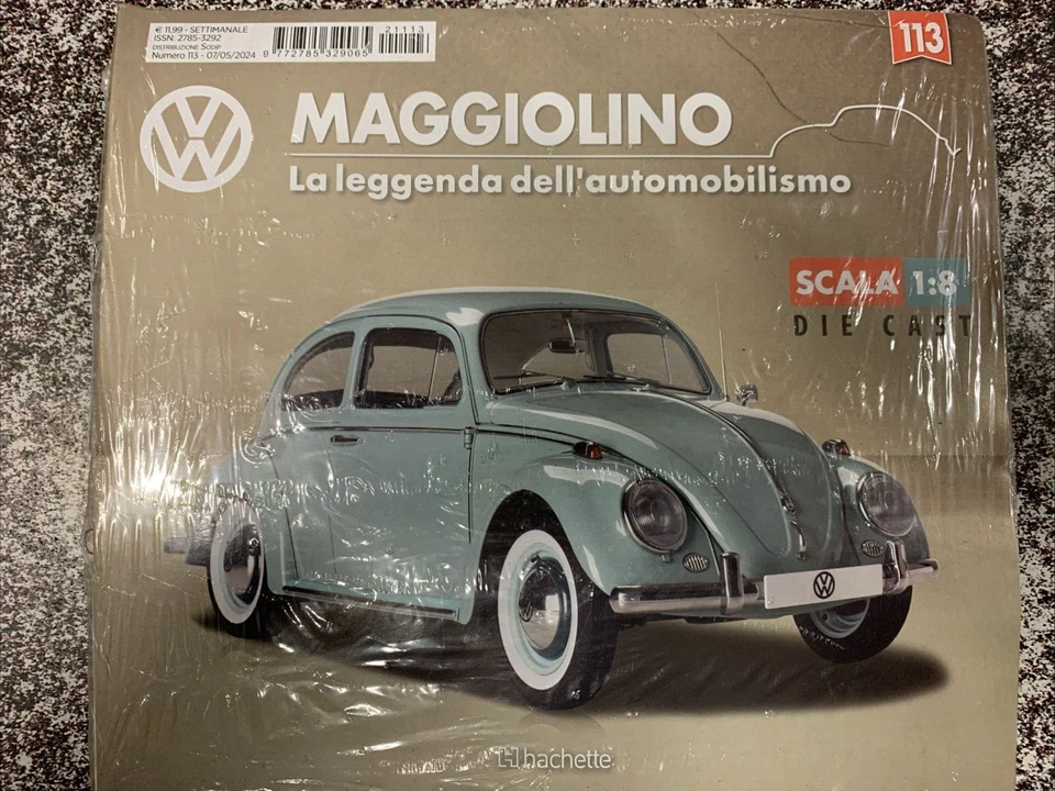 Costruisci il maggiolino scala 1 8 Die Cast N. 107 - 108 - 109. 2022 Hachette