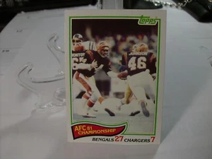 1982 Topps Football #7 - 1981 AFC Championship 82-004 - Picture 1 of 2