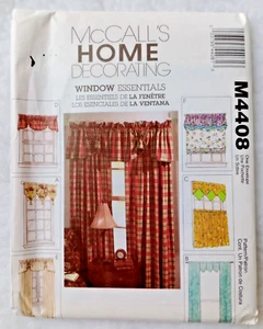 Cenefas, cortinas y patrón de costura de sombra romana McCall's M4408 para tratamiento de ventanas - Imagen 1 de 2