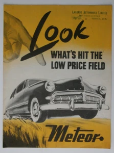 METEOR 1949 dealer brochure - English - Canada - ST501000318 Mercury Lincoln - Photo 1 sur 3