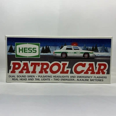 Coche patrulla Hess vintage - funciona con pilas - sirena - luces - nuevo en caja (1993) Foto 1 de 4