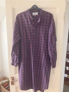 Lee Valley Men’s Cotton Nightshirt In Blue Check Multicolour. Size XL (50). - Picture 1 of 3