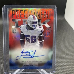 2024 Topps Signature Class - Preeminent Ink Javon Solomon AUTO RC Red /25 SSP - Picture 1 of 3
