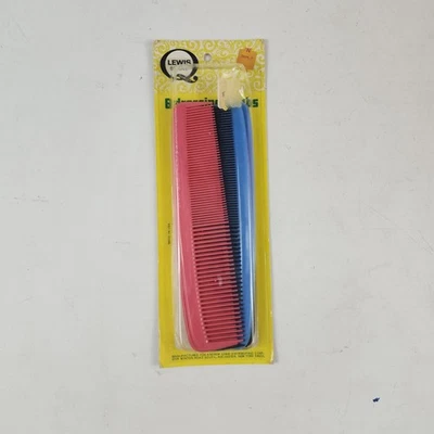 6 peines irrompibles Lewis 7,5" nuevos hechos en EE. UU. vintage rosa azul  Foto 1 de 4