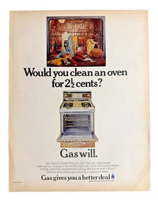 American Gas Association Print Ad Dirty Over Would You Clean It For 2/12 Cents?  - Picture 1 of 4