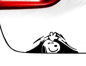 Aufkleber Snoopy 20x8cm in schwarz Autoaufkleber Sticker Wandtattoo Motor Auto - Picture 1 of 1