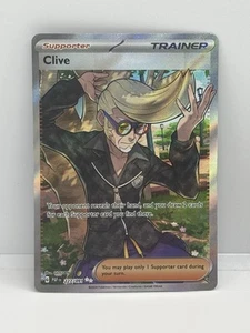 Clive 227/091 Full Art Ultra Rare Holo Trainer Paldean Fates Pokemon TCG NM - Picture 1 of 2
