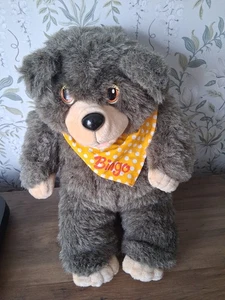 Vintage BINGO BEAR Puppet Plush Teddy 1986 Hasbro - Picture 1 of 5