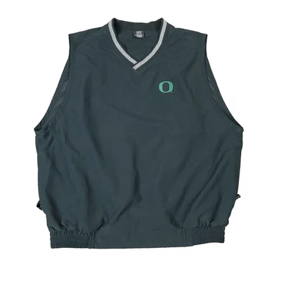 Vintage Nike Oregon Ducks Golf Vest Mens Large Black Pullover Y2K Small Check Foto 1 de 4