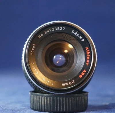 Albinar 28mm f/2.8 Macro Prime Lens + Caps [Minolta MD Mount] - Image 1 of 4