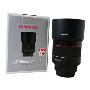 Samyang AF 85mm F/1.4 Lens for Canon Mirrorless RF Mount Original Box Carry Case - Picture 1 of 11
