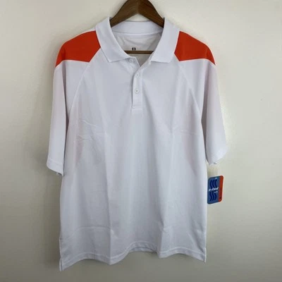 NUEVO Polo Holloway Dry Excel Para Hombre Grande Blanco y Naranja Manga Corta Foto 1 de 4
