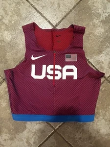 Nike USA International Team Pro Elite Crop Top AO8736-602 Taglia Donna Large - Foto 1 di 6
