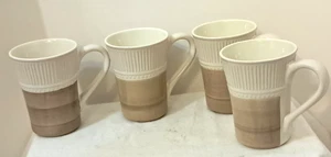 LOT OF 4 MAGNOLIA BY MIKASA STONEWARE MUGS 4 1/2" NWOT - Picture 1 of 5
