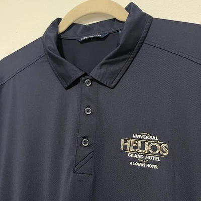 Universal EPIC UNIVERSE Helios Resort Hotel Team Member Polo Shirt Mens 2XL Prop - Image 1 of 4