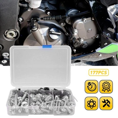 Prata completa para carenagem de motocicleta Yamaha parafusos parafuso acessório substituição - Imagem 1 de 4
