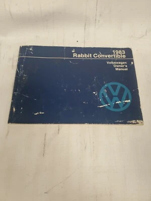 Volkswagen Rabbit 1983 convertible manual del propietario Foto 1 de 4