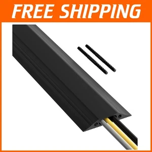 Linkable Floor Cable Protector - 30ft Heavy Duty Cord Hider for High Traffic - Photo 1 sur 9