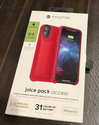 Funda Batería Mophie Juice Pack Access 2.000mAh para iPhone XR (6,1") - Roja - NUEVA Foto 1 de 2