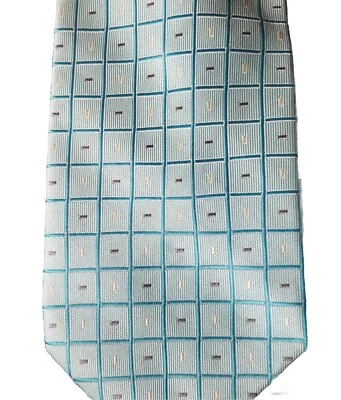 Corbata de cuello Paul Smith London 100 % seda para hombre azul a cuadros hecha en Italia Foto 1 de 4