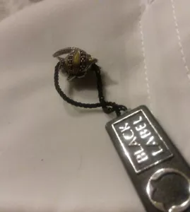RARE ZALES BLACK LABEL Persona .925 SILVER DIAMOND SWORD FISH Charm LOT KR5953 - Picture 1 of 4