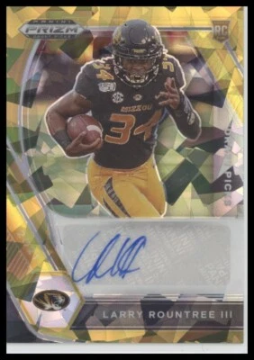 #DPA-LRO Larry Rountree III 2021 Panini Prizm Draft Picks Auto Gold Ice - Image 1 of 2
