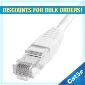 Skyline™ 8-Conductor 24 AWG RJ-45 Cat5e Ethernet Patch Cable (25ft, White) - Picture 1 of 6