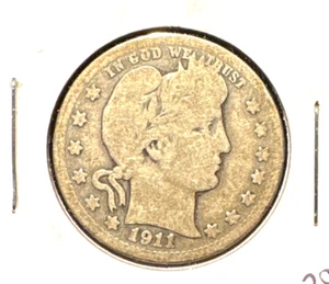 1911 D barber quarter G - Picture 1 of 2