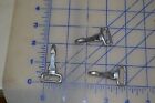 *LOT OF 3 snap clasp hook clip 2" long flat webbing 3/4" clip-on attachment