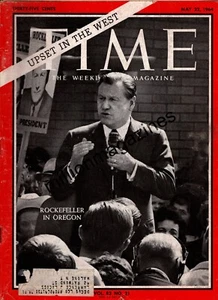 1964 Time May 22 - Rockefeller; Aswan Dam; Jews of Britain; Barracuda ad; XB-70A - Picture 1 of 1