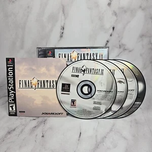 Final Fantasy IX 9 Black Label Complete CIB w Reg Card- Playstation 1 PS1 Game - Picture 1 of 8