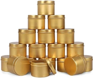 12 Candle Tins Candle Tins For Candle Making 8 OZ Tins Multipurpose Tins - Picture 1 of 9