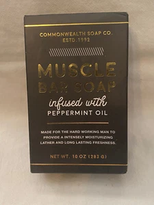 Commonwealth Soap Muscle Bar Peppermint 10 oz brick - Picture 1 of 2