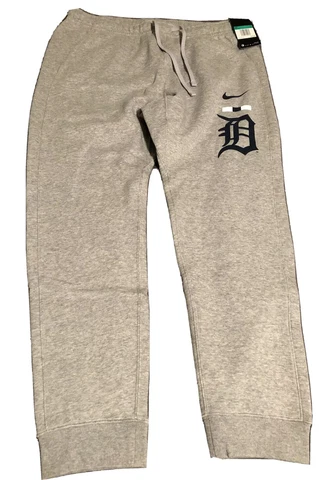 Nike Mens Gray Detroit Tigers Color Bar Sweatpants Joggers Size Extra Large New Cover