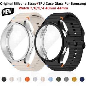 Funda blanda + correa de silicona correa deportiva para Samsung Galaxy 7 6 4 5 FE 40/44 mm cubierta - Imagen 1 de 37
