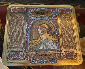 1994 Whitman’s Salmagundi by Mucha Gold Mosaic Art Box/Collector’s Tin, EUC - Bild 1 von 3