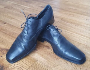 Gucci men's black leather oxford shoes size EU 45, UK 11 - Picture 1 of 23