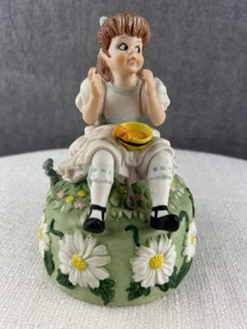 VTG Music Box Brenda P Thomas 1989 Alice in Wonderland Plays Tune "I'm Late" - Picture 1 of 14